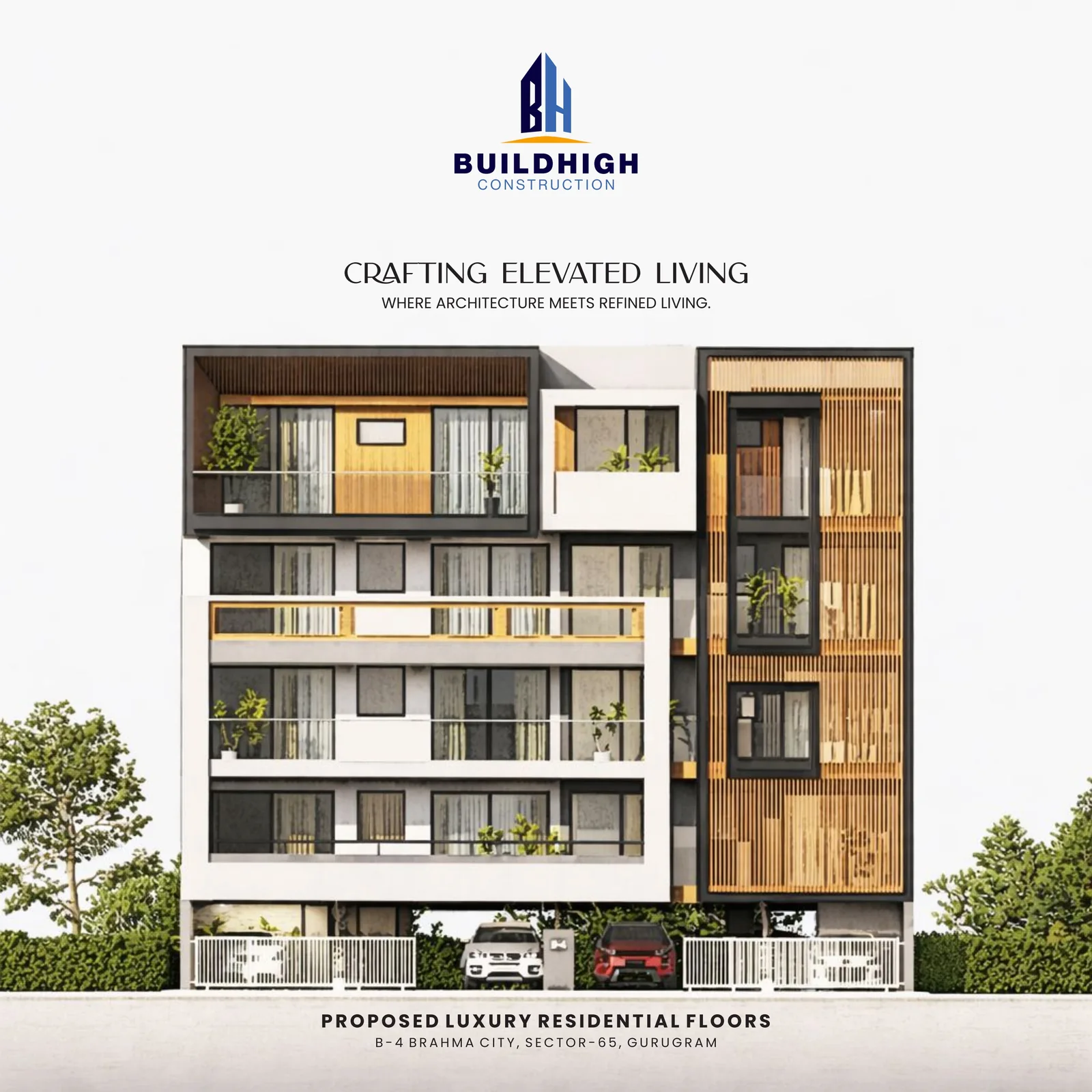 BuildHigh Construction company profile brochure, page 1