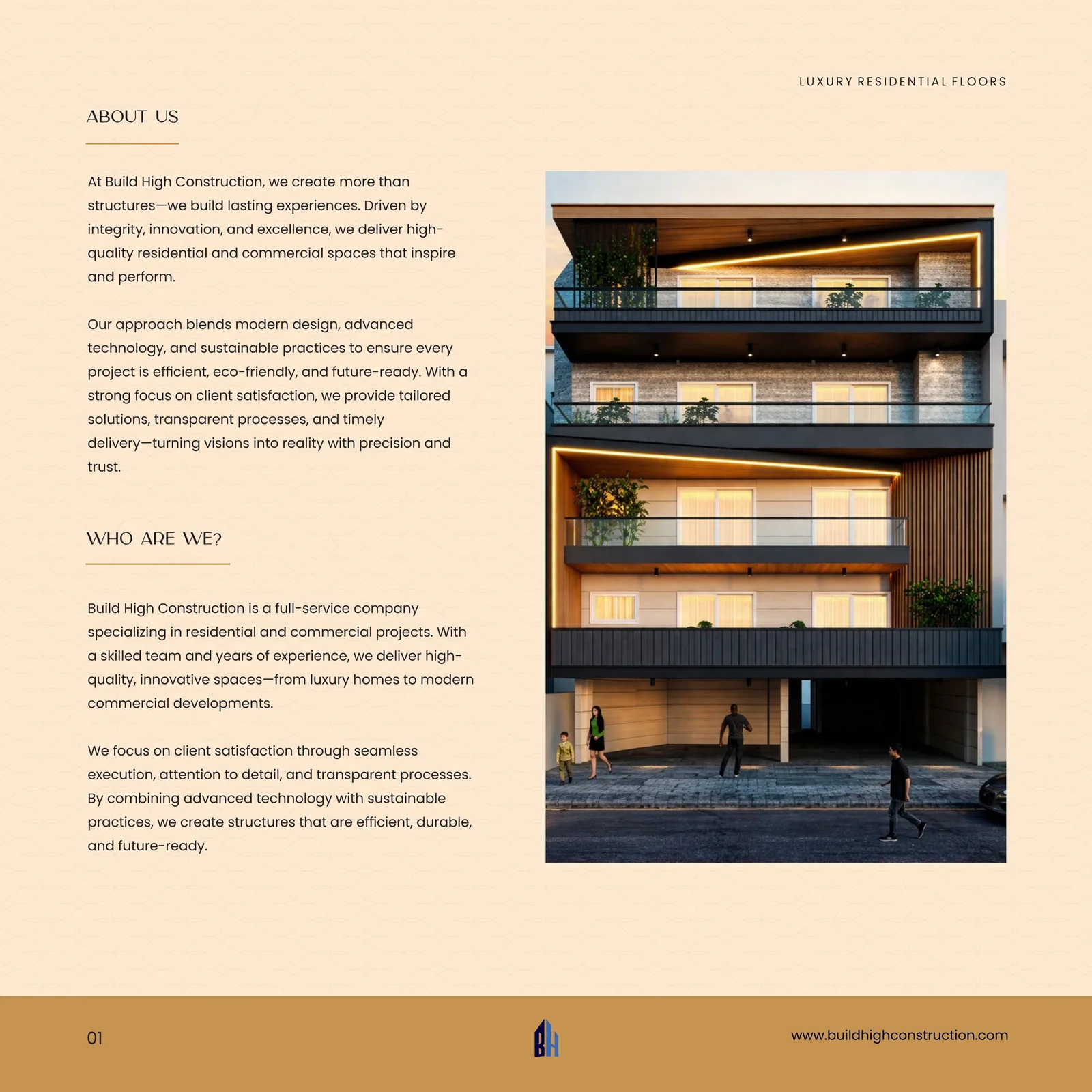 BuildHigh Construction company profile brochure, page 3