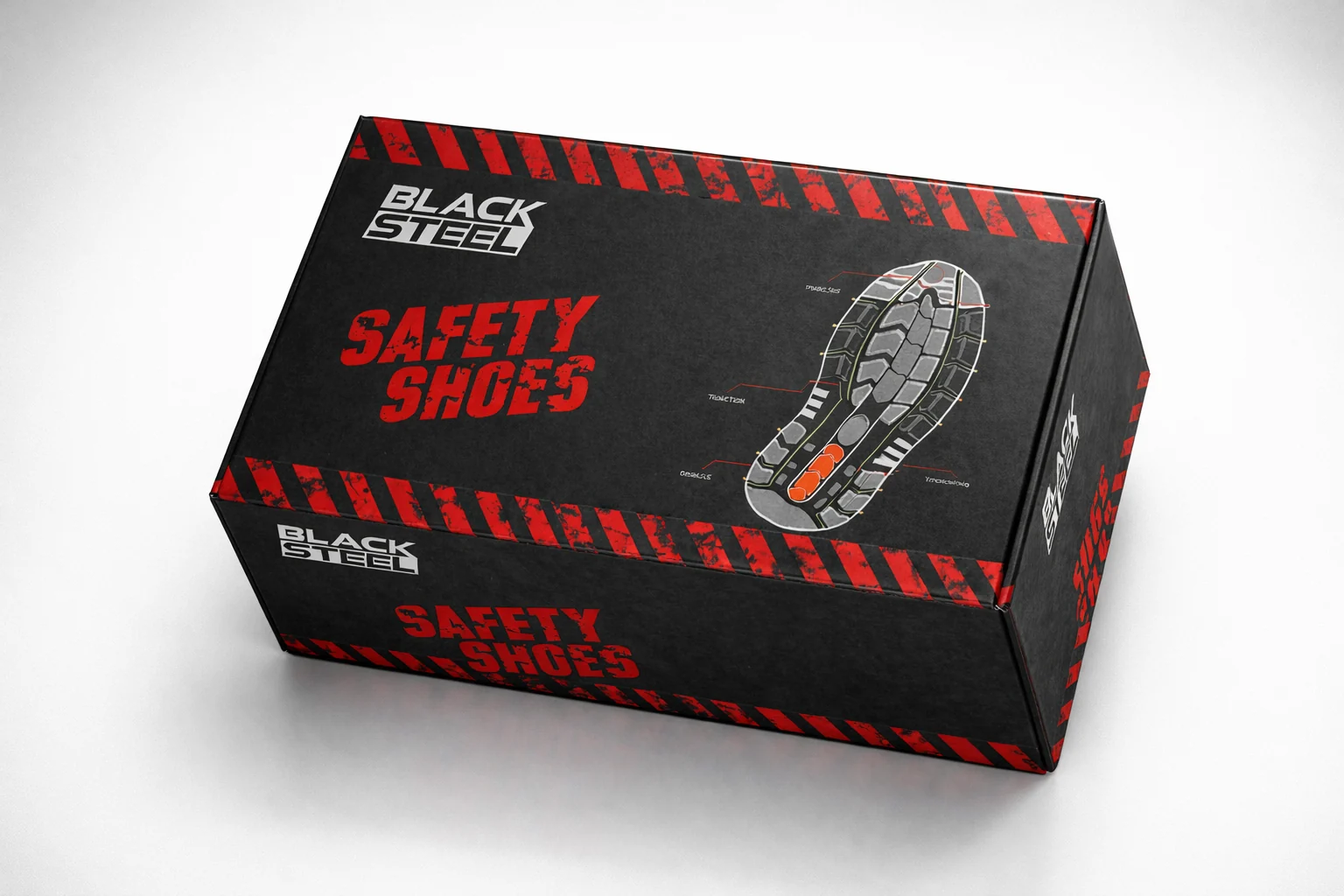 Black Steel Safety Shoes